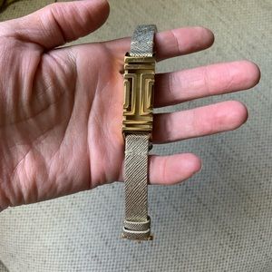 Tory Burch Gold leather Fitbit bracelet
